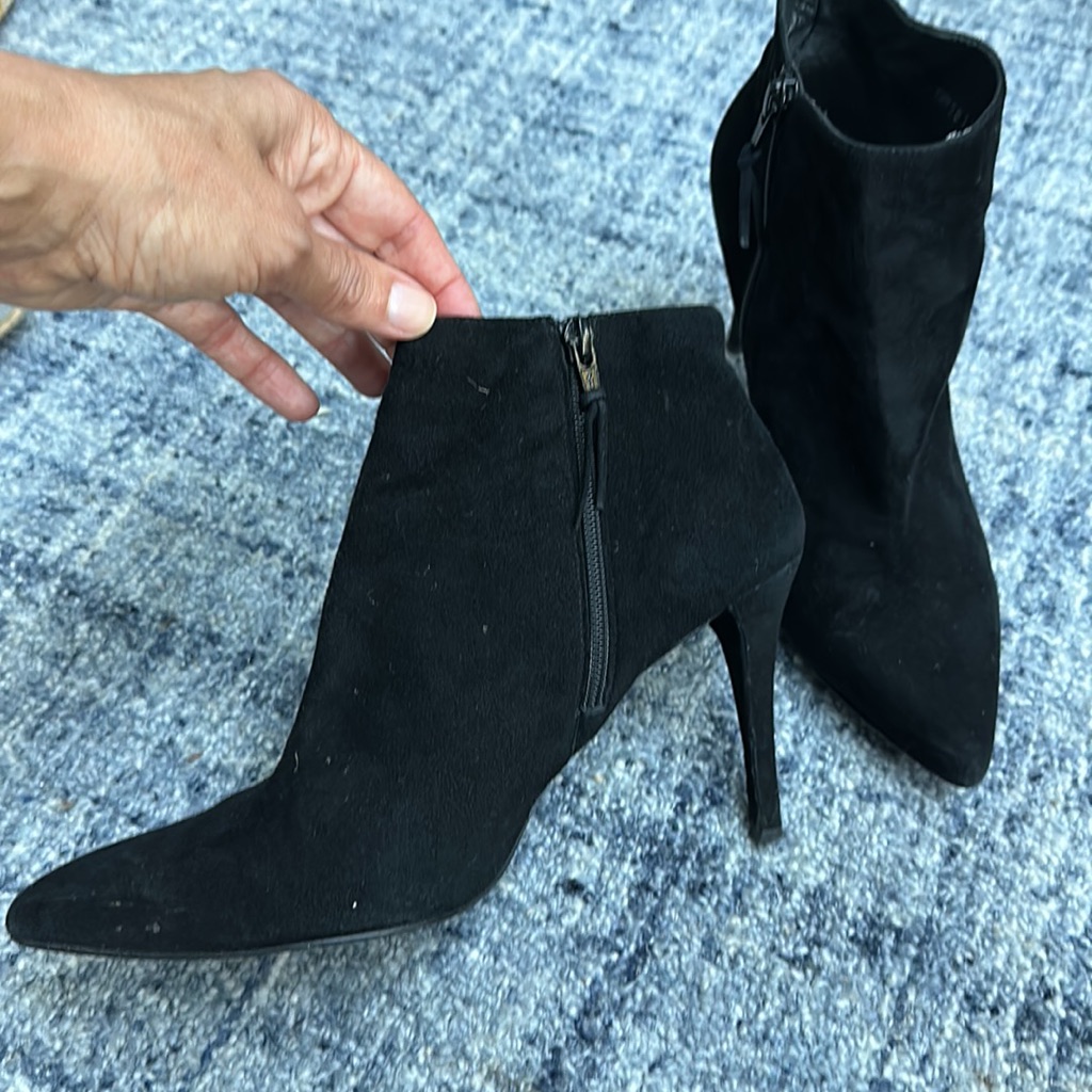 Stuart Weitzman Black Suede Booties